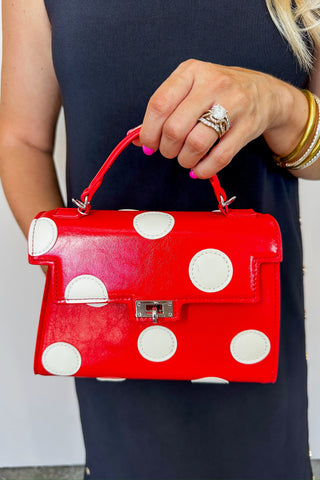Darling Dot Mini Red Handbag