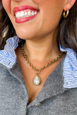 Golden Pearl Dreams Necklace