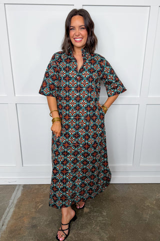The Tile Print Dress