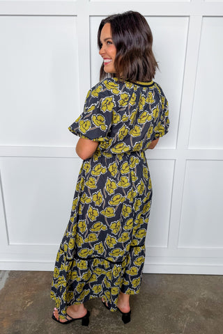 The Juliette Maxi in Black & Yellow