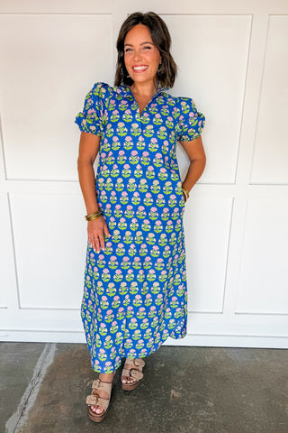 Cottage Bloom Midi Dress