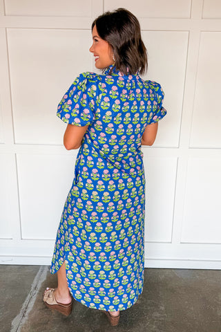 Cottage Bloom Midi Dress