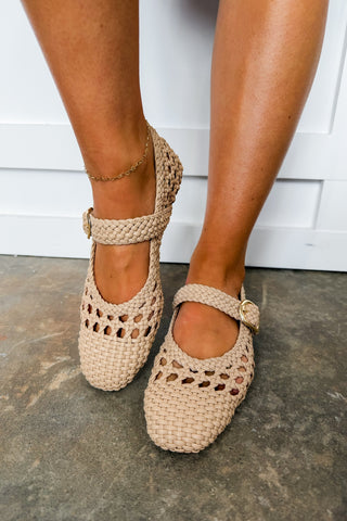 Mixed Feelings Corkys Camel Woven Mary Jane