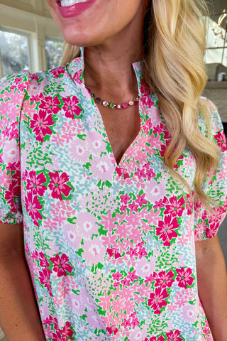 The Nancy Dress in Petal Perfect Pink by Mary Square