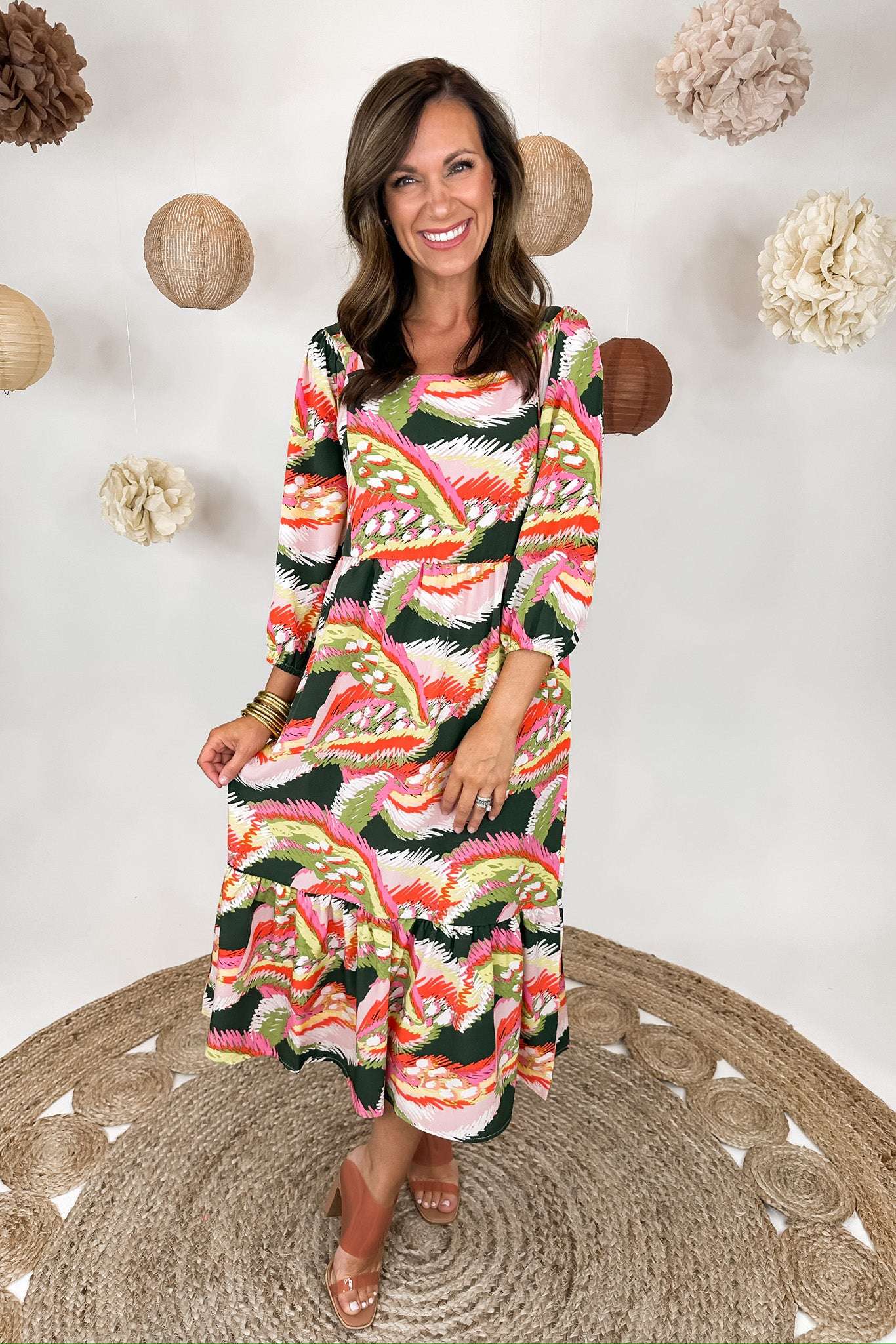 The Taylor Wild Wonder Midi Dress by Michelle McDowell