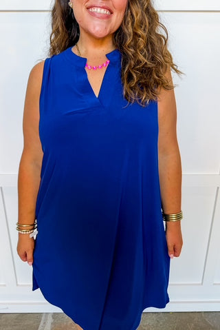 Dear Scarlett Lizzy Pocketed Dress in Navy