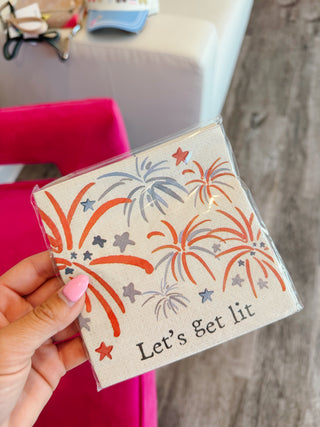 Let’s Get Lit Fireworks Napkin Set