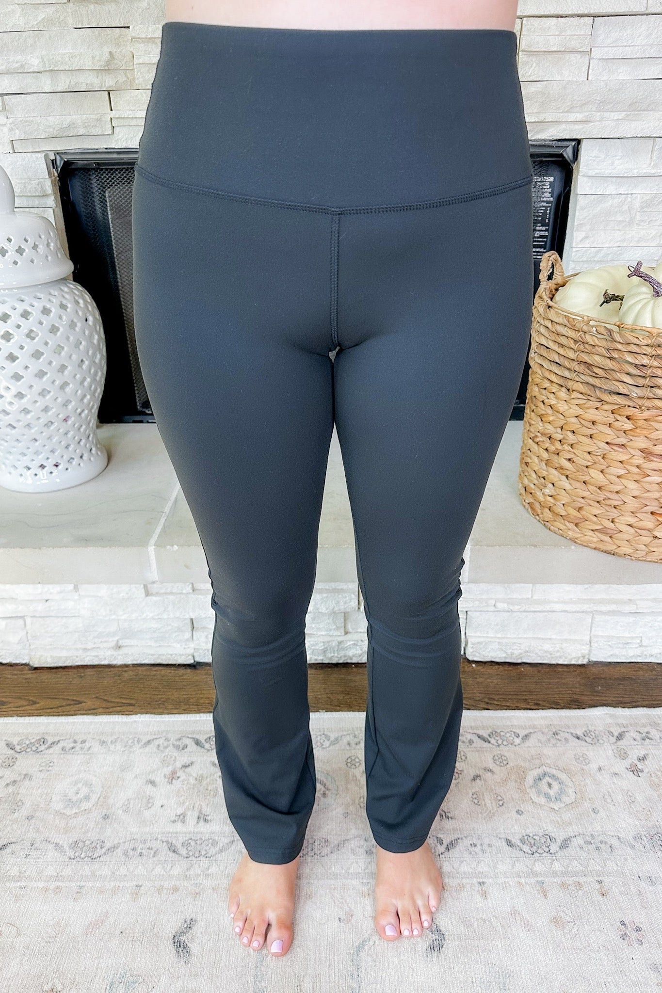 Buttery Soft Stretchy Black Flare Leggings