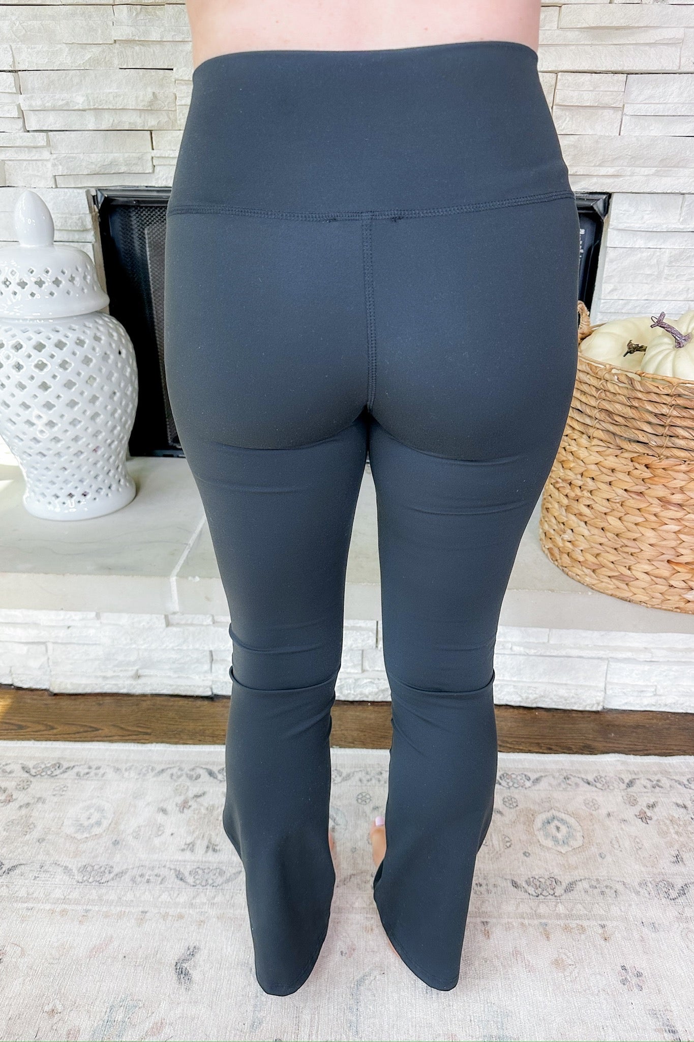 Buttery Soft Stretchy Black Flare Leggings