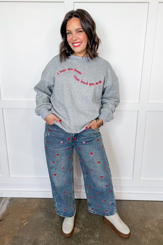 Sweetheart Wide-Leg Denim