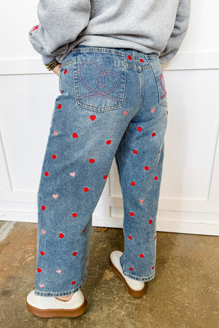 Sweetheart Wide-Leg Denim