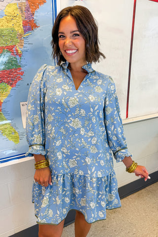 The Audrey Dress in Song Bird Blue by Mary Square – Jules & James Boutique