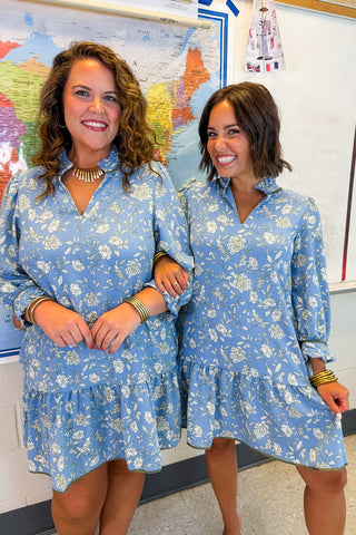 The Audrey Dress in Song Bird Blue by Mary Square
