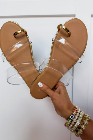 The Noel Clear Strap Sandal