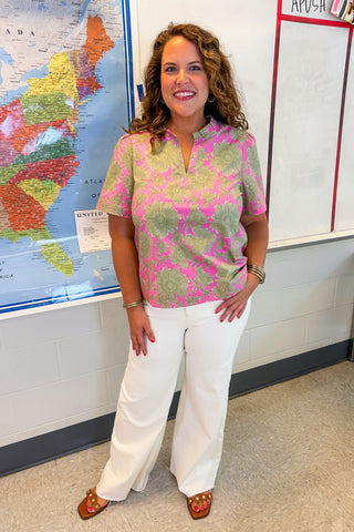 The Ramona Top in Garden District Green by Mary Square