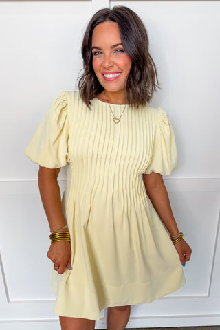 The Eloise Pleated Mini Dress