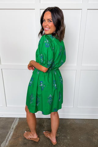 Vivian Floral Tie Waist Dress