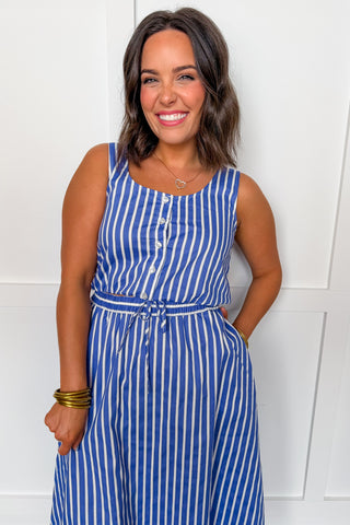 Weekend in The Hamptons Skirt Set in Blue