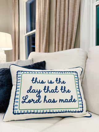 This Is The Day The Lord Has Made Throw Pillow
