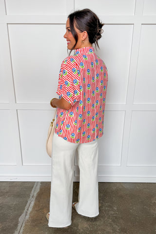 The Americana Bloom Top