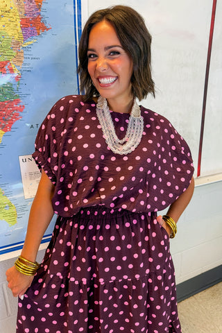 Pretty in Polka Dots Skirt Set