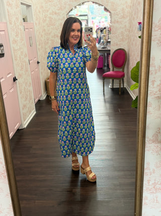 Cottage Bloom Midi Dress
