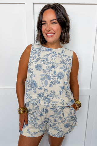 Calm & Collected Blue Toile Set