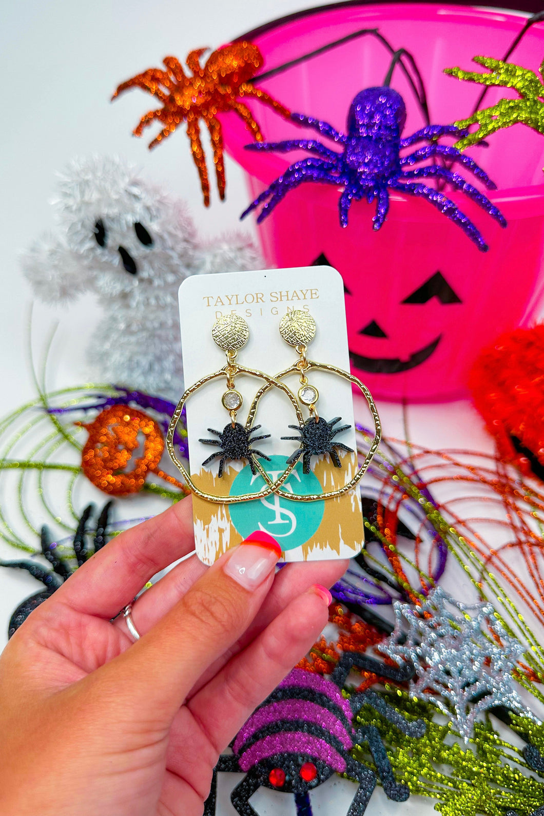 Salem Spider Hoop Earrings by Taylor Shaye