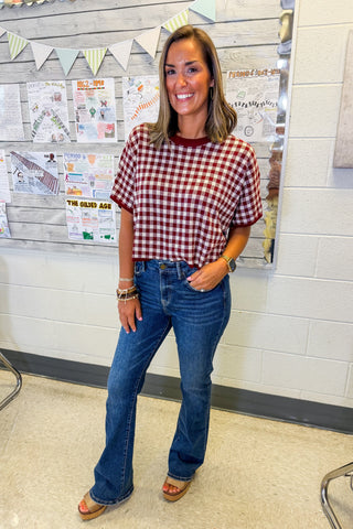 The Friday Night Gingham Top