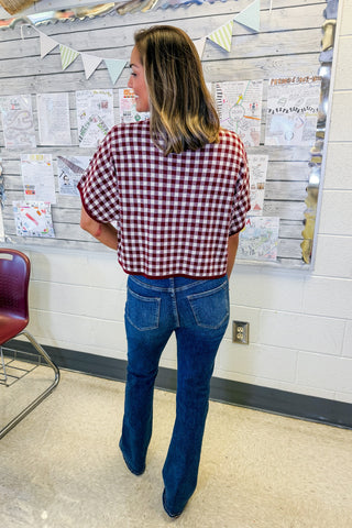 The Friday Night Gingham Top