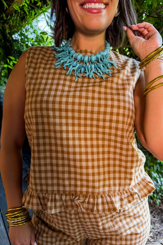 The Tidal Treasure Necklace in Turquoise
