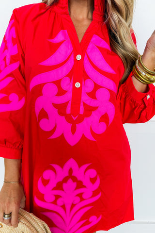 The Red Manor Dress