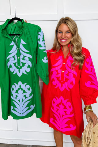The Red Manor Dress