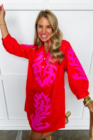 The Red Manor Dress
