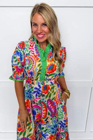 The Juliette Maxi Dress in Colors Of Cabo