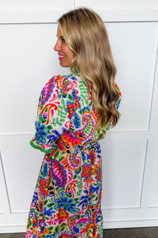 The Juliette Maxi Dress in Colors Of Cabo