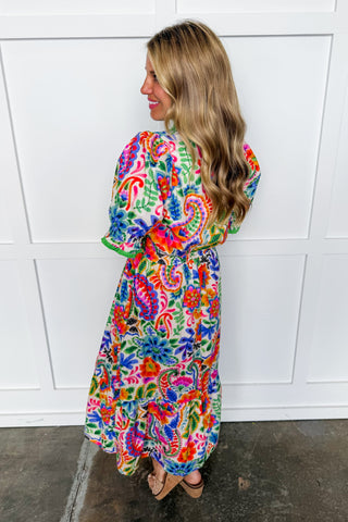 The Juliette Maxi Dress in Colors Of Cabo