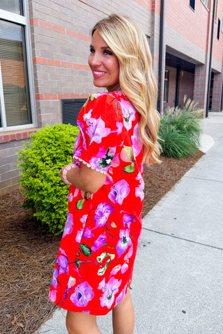 The Zinnia Scallop Trim Button Down Dress