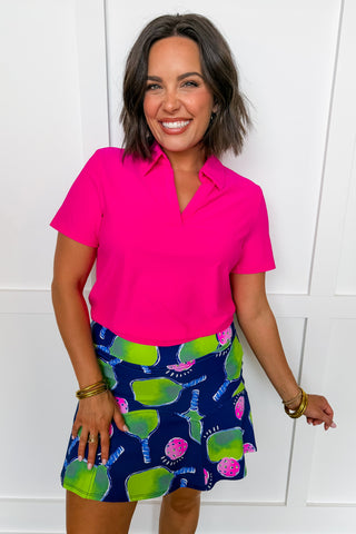 The Rosa A-line Skort in Pickleball Party