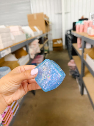 Squishy Blue Beach Themed Stress Cube