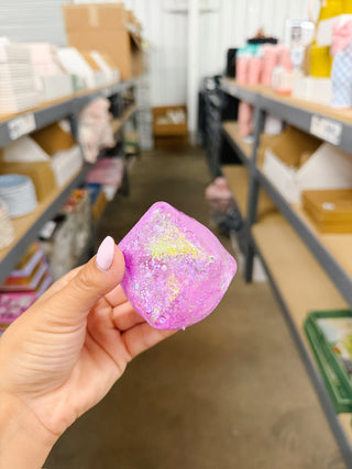 Squishy Purple Beach Themed Stress Cube
