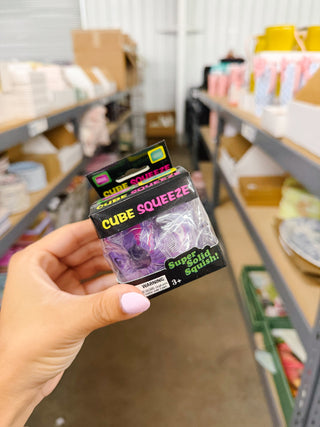 Squishy Purple Stress Cube
