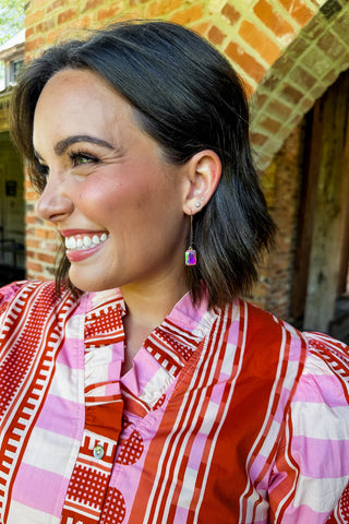 Prism Glow Earrings in Iridescent