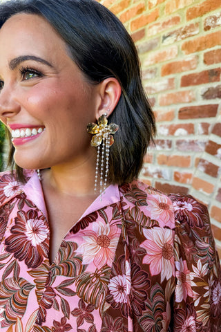 Magnolia Cascade Earrings