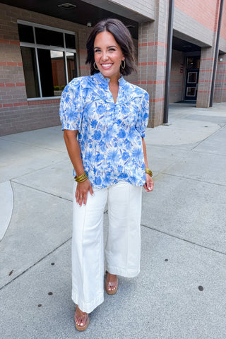Blue Skies Bloom Top