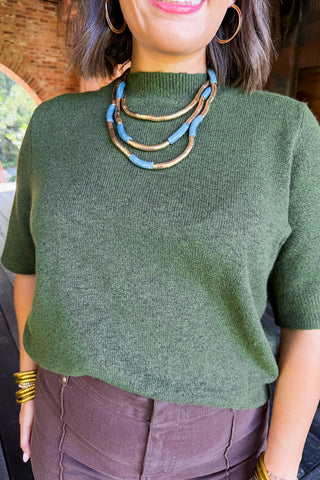 Imperial Blue Layered Necklace by Treasure Jewels