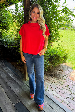 Easy Peasy Style Top in Red
