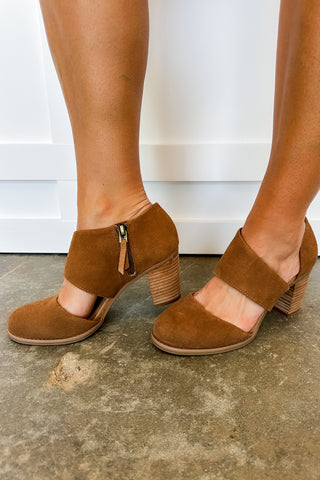 TOMS Milan Brown Heel Shoe