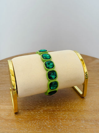 Jewel Pop Stretch Bracelet in Green