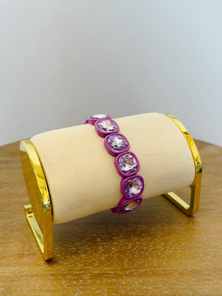 Jewel Pop Stretch Bracelet in Purple